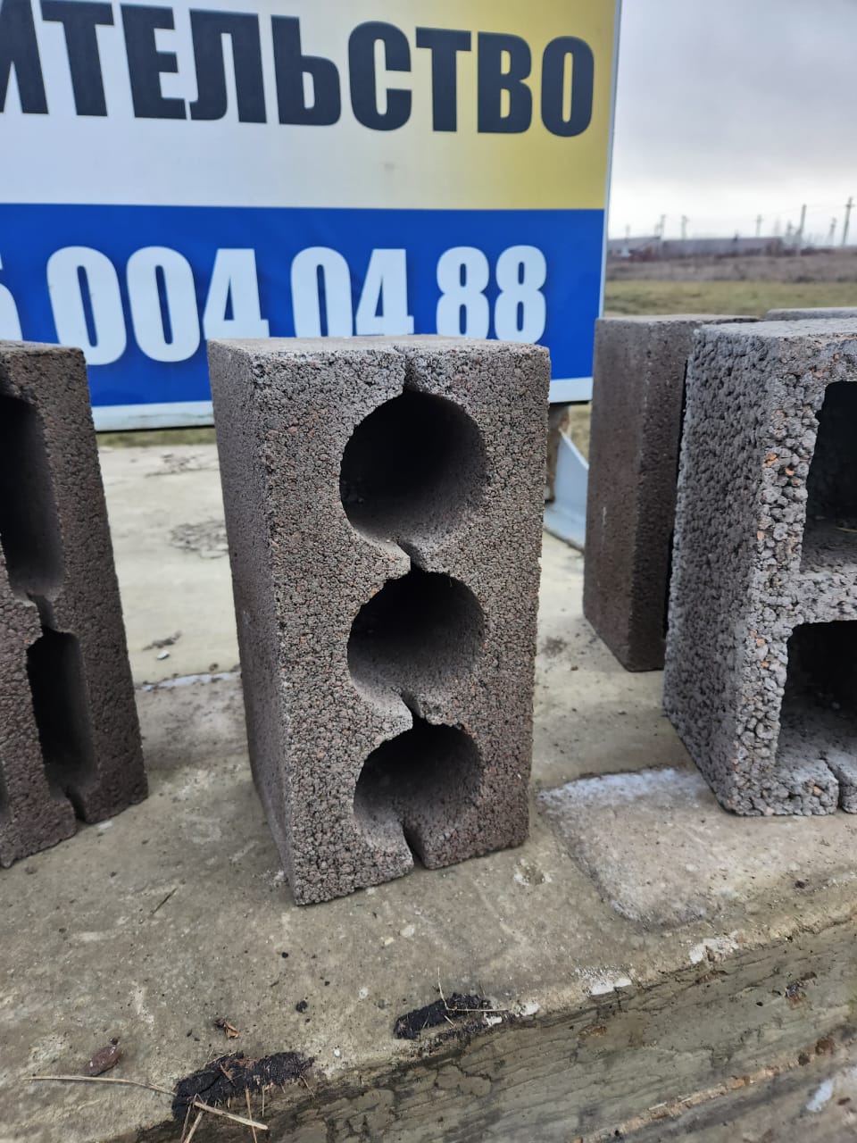 2-х пустотный блок 190×390×190