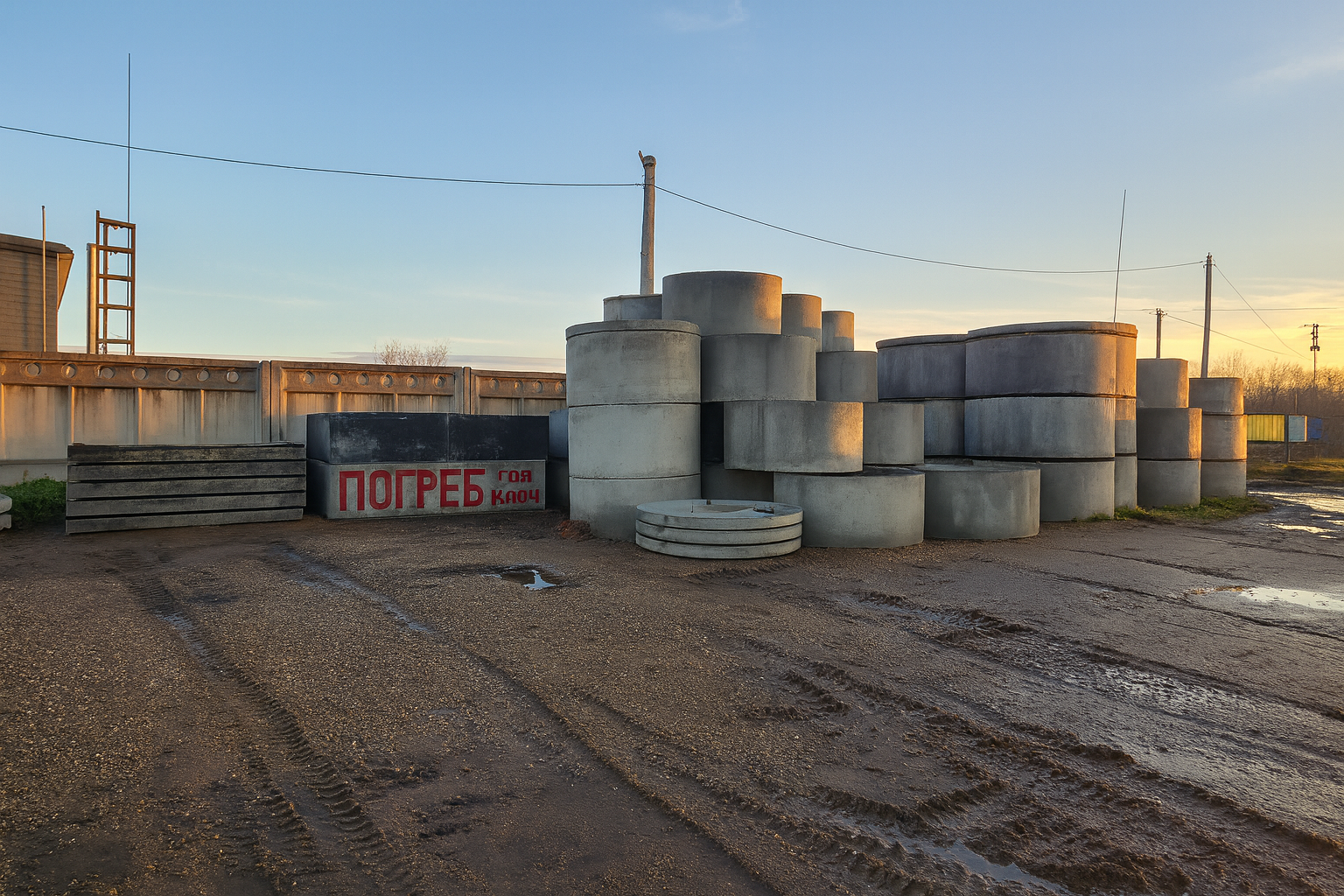 Производственная площадка и склад поддонов